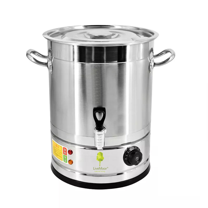 LiveMoor Stainless Steel Wax Melter - 28L - RECALLED (READ DESCRIPTION)