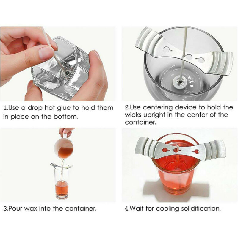 Metal Candle Wick Holders / Centering Tool - Various Quantities