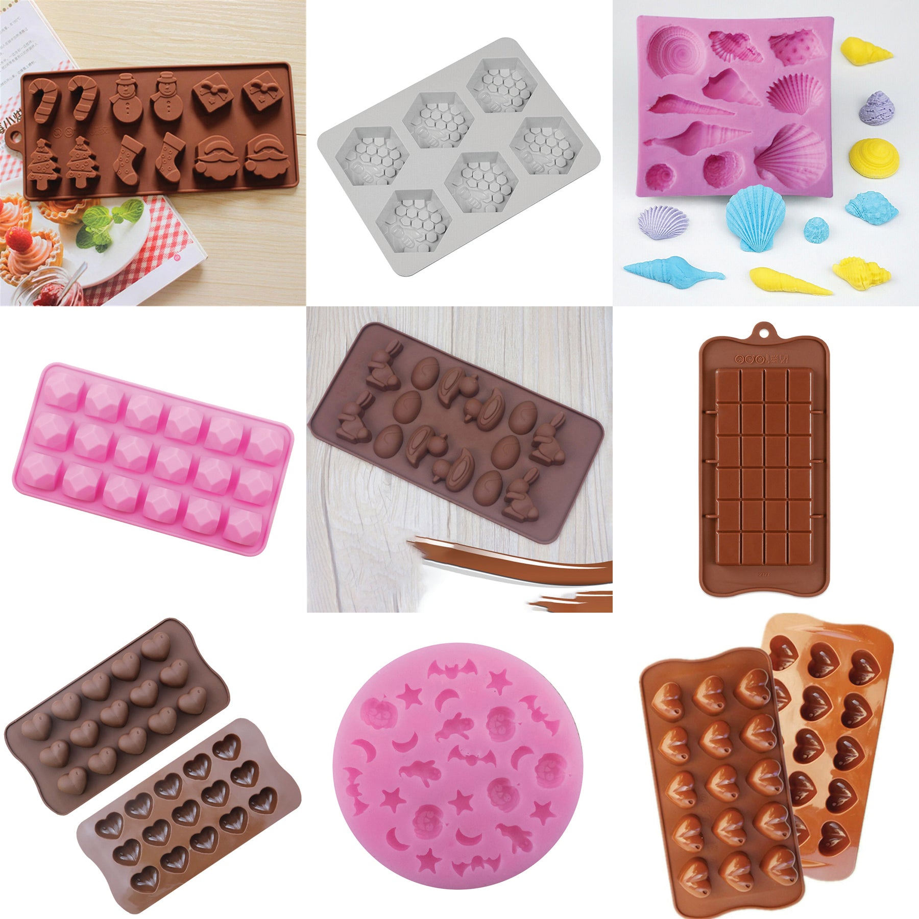 LiveMoor Silicone Melt Moulds - Various Styles