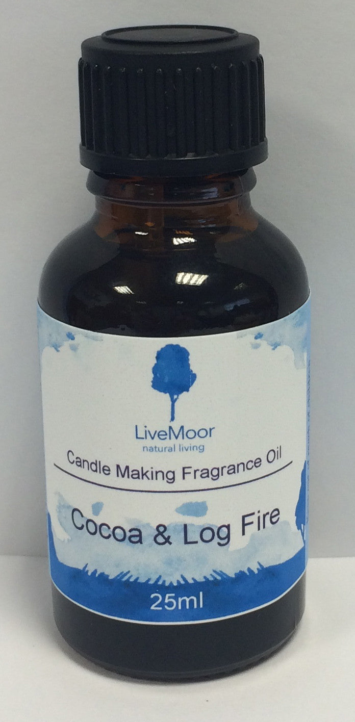 LiveMoor Fragrance Oil - Cocoa & Log Fire - 25ml