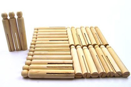 Dolly Pegs Pack Natural - 20 Pegs