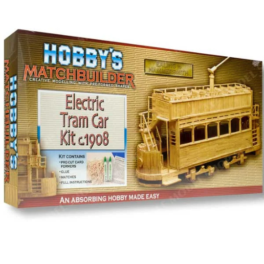 Electric Tram Car Matchstick Kit