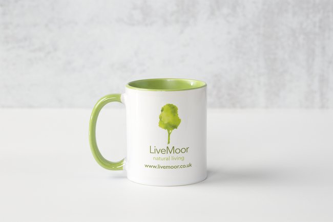 LiveMoor Ceramic Branded Mug - Dishwasher Safe (325ml)