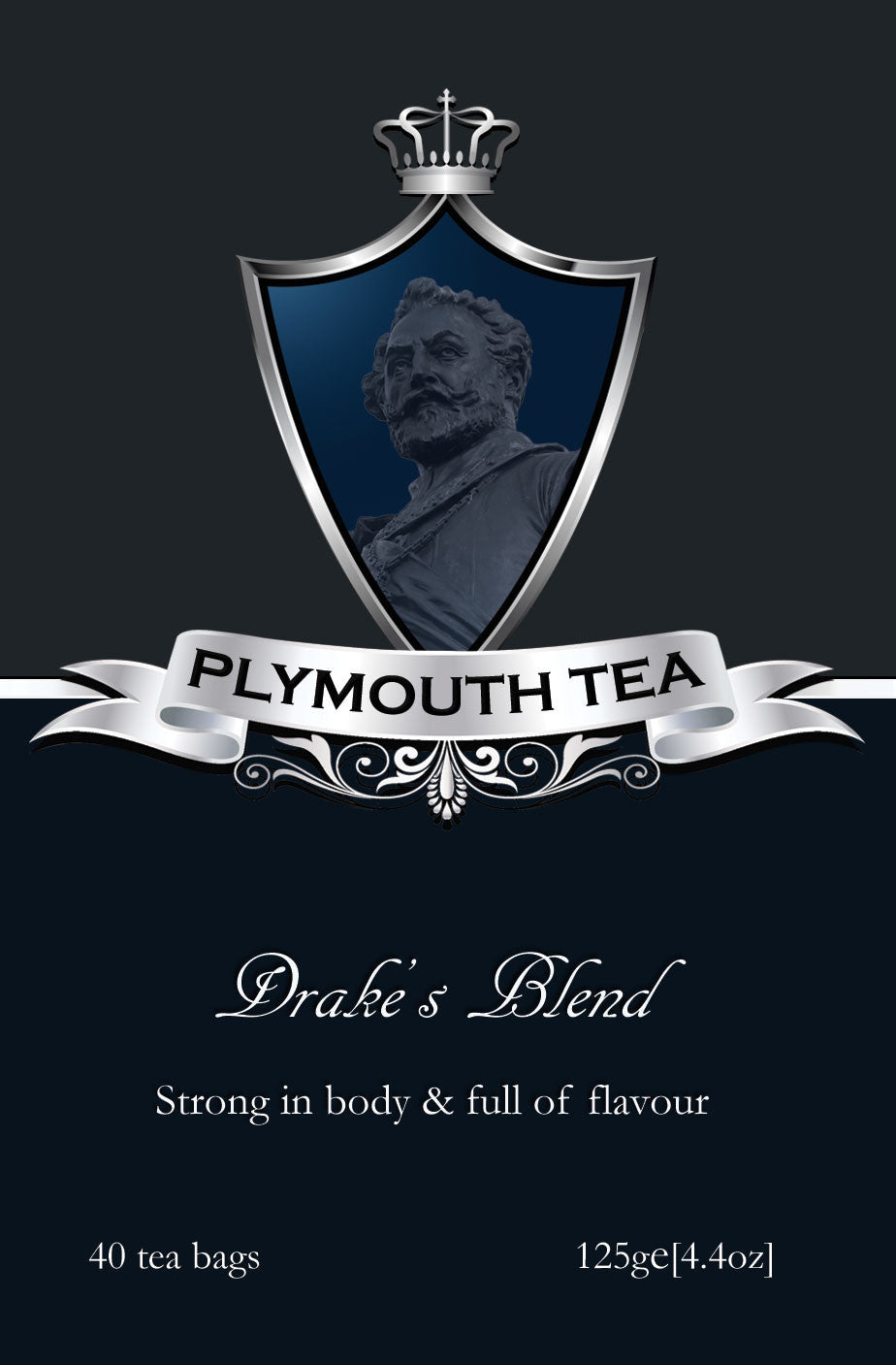 Plymouth Tea - Luxury Tea - Drake's Blend - Front 