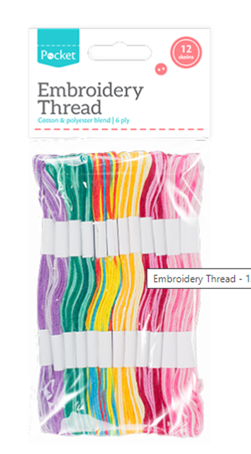 Embroidery Thread - 12 Skeins