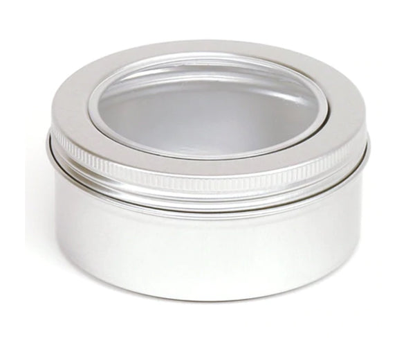 Metal Tins for Balms, Creams and Salves (Packs of 5 Tins with Lids)