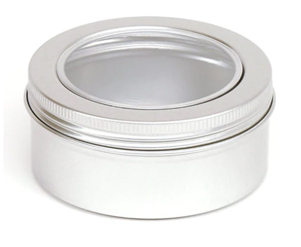Metal Tins for Balms, Creams and Salves (Packs of 5 Tins with Lids)